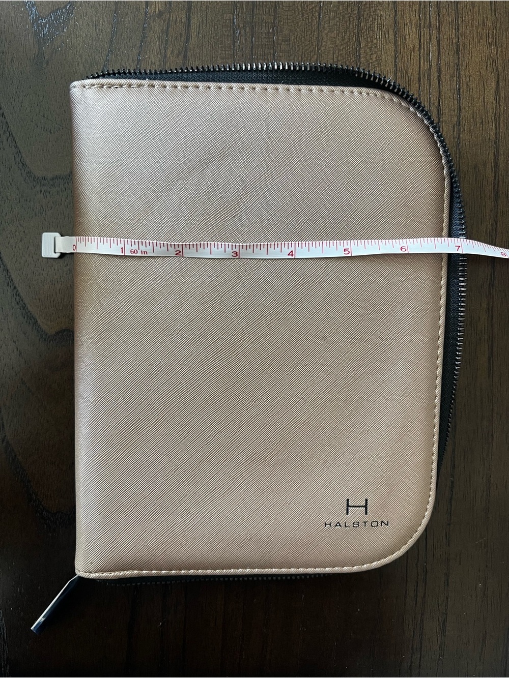 Halston Heritage Gold Zip Travel Jewelry Organizer - Picture 3 of 6